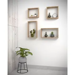 TUHOME - Set 4 Repisas Zeus - Rovere