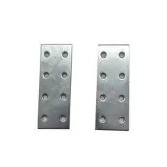 GENERICO - Platina Unión Zincada 80mm x2 unid