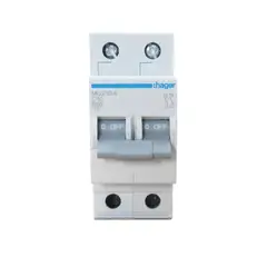 HAGER - Interruptor Termomagnética 2 polos x 10A