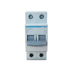 HAGER - Interruptor Termomagnética 2 polos x 63A