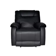 BONNO - Sillón Reclinable 1 Cuerpo Relax Queen Negro