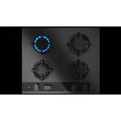 TEKA - Cocina a Gas 4 Platos Negro Mate GBC 64-G