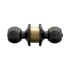 TRAVEX - Cerradura de Pomo Baño NM-2555 Negro Mate