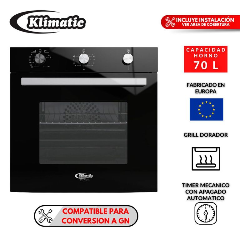 Horno Empotrable a Gas Bremen 70L