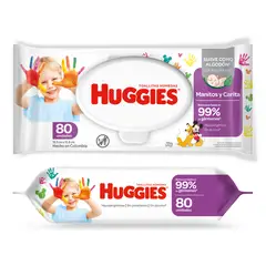 HUGGIES - Manitos y Caritas x80