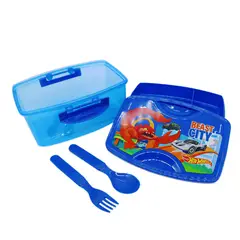 HOT WHEELS - Táper con Cubiertos 1100ml