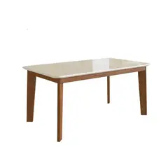 undefined - Mesa de Comedor Rectangular 6 Sillas Canela