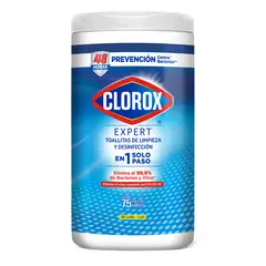 CLOROX - Toallitas Desinfectantes Expert x75