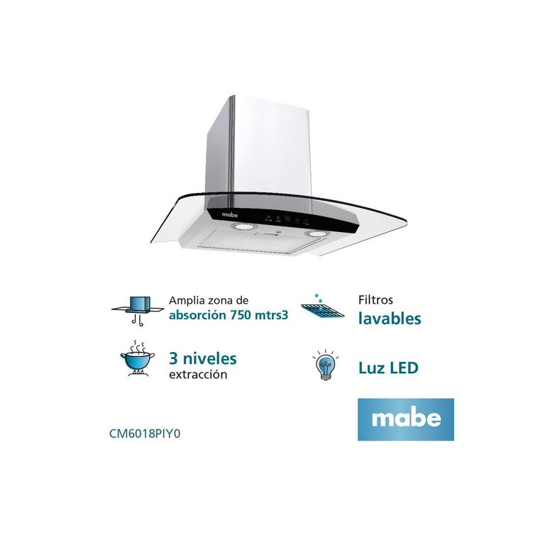 Campana Decorativa 60cm CM6018PIYO Inox