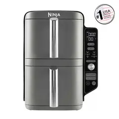 NINJA - Freidora de Aire Vertical Double Stack XL 9.5L