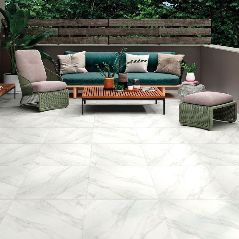 Porcelanato Blanco 61x61cm Moderno 1.48m2