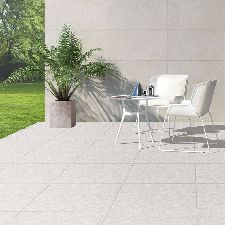 Gres Porcelanico Blanco Rustico 60x60cm 1.44m2.