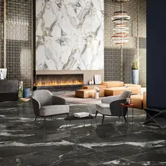 undefined - Porcelanato Enigmatic Black Pulido 60x120cm 2.16m2