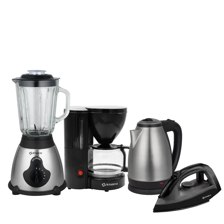 Combo Licuadora + Hervidor + Cafetera + Plancha