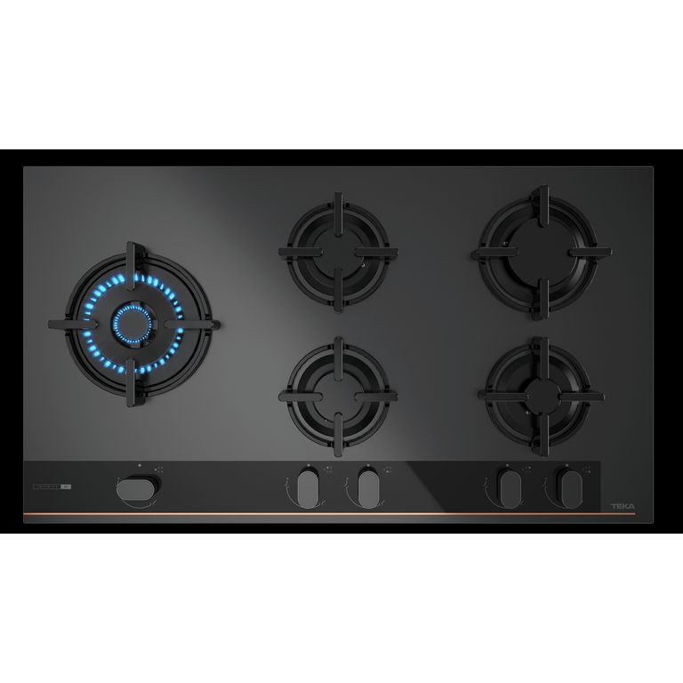 Encimera Gas GBC 95-G1 Edition 5 Platos Negro Mate