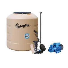 undefined - Tanque Plus + 1100L Gdpv Rotoplas + Bomba Periférica 1HP 50l/min
