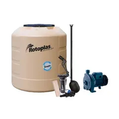 undefined - Tanque Plus + 1100L Gdpv Rotoplas + Bomba centrífuga de agua 1.0 HP 105L/min