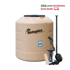 ROTOPLAS - Tanque Plus 1100L Arena + Accesorios