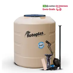 ROTOPLAS - Tanque Plus 2500L Arena + Accesorios