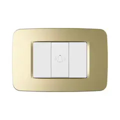 ABB - Pulsador Simple 1M Champagne Origen