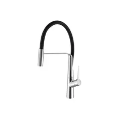 ITALGRIF - Monomando de Mueble Cartagena con Pico Flexible Negro