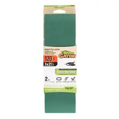 RUST OLEUM - Set 2 Lijas de Banda Premium Grano 120 3"x21" Gator Reptilion