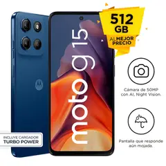 MOTOROLA - G15 4Gb+512Gb Azul