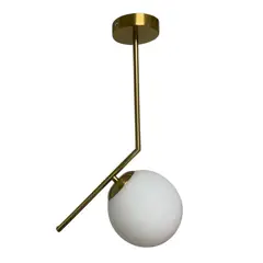 GZ LIGHTING - Lámpara Colgante Elene Dorada 1L E27