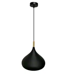 GZ LIGHTING - LÁMPARA COLGANTE DOCHIA 1L E27 NEGRO