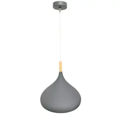 GZ LIGHTING - LÁMPARA COLGANTE DOCHIA 1L E27 GRIS