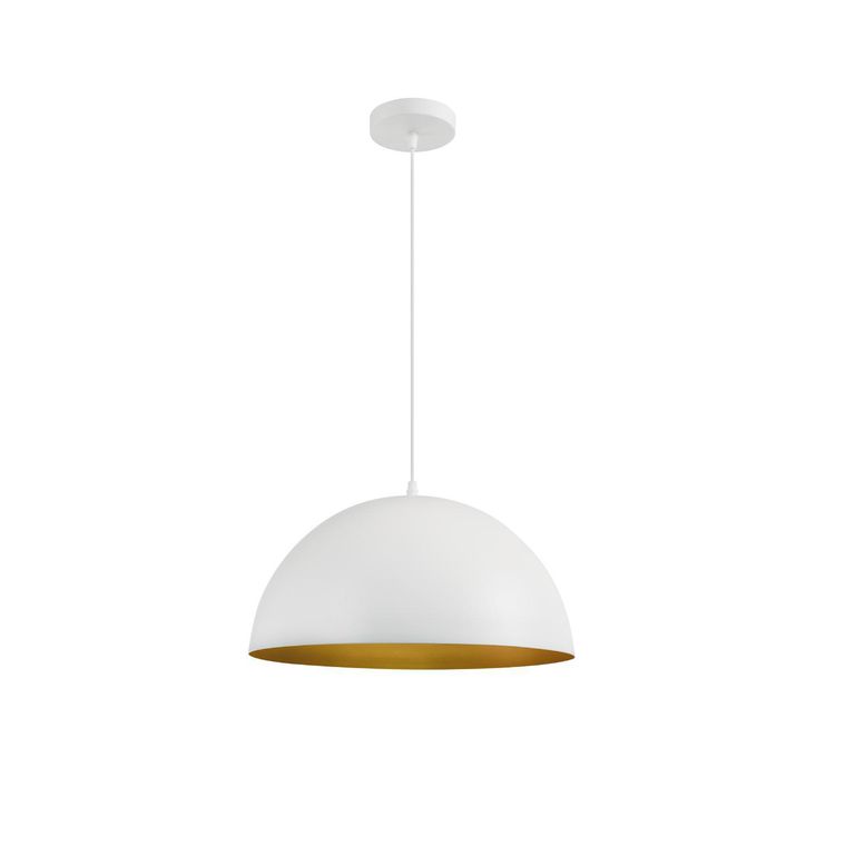 LÁMPARA COLGANTE BOWL 1L E27 BLANCO