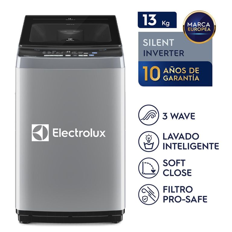 Lavadora Inverter 13kg Gris EWIJ13F2XSYG