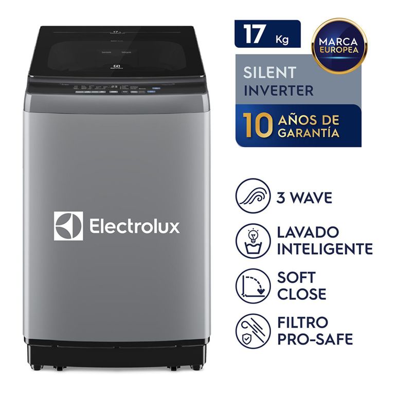 Lavadora Inverter 17kg Gris EWIJ17F2XSYG