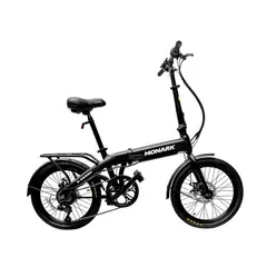 MONARK - Bicicleta Eléctrica E-Urban Aro 20" Negro Mate