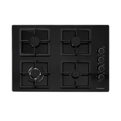 SCOLLECTION - Encimera Empotrable A Gas 4 Hornillas 60cm S-Collection SOLCO075 Negro