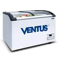 VENTUS - Conservadora Tapa Vidrio Curvo Pro 420L