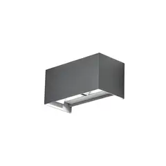 ILUMA - Aplique Exterior Orizon Gris Luz Cálida