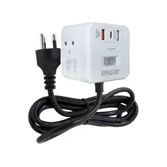 OPALUX - Cargador con 4 Puertos Universales