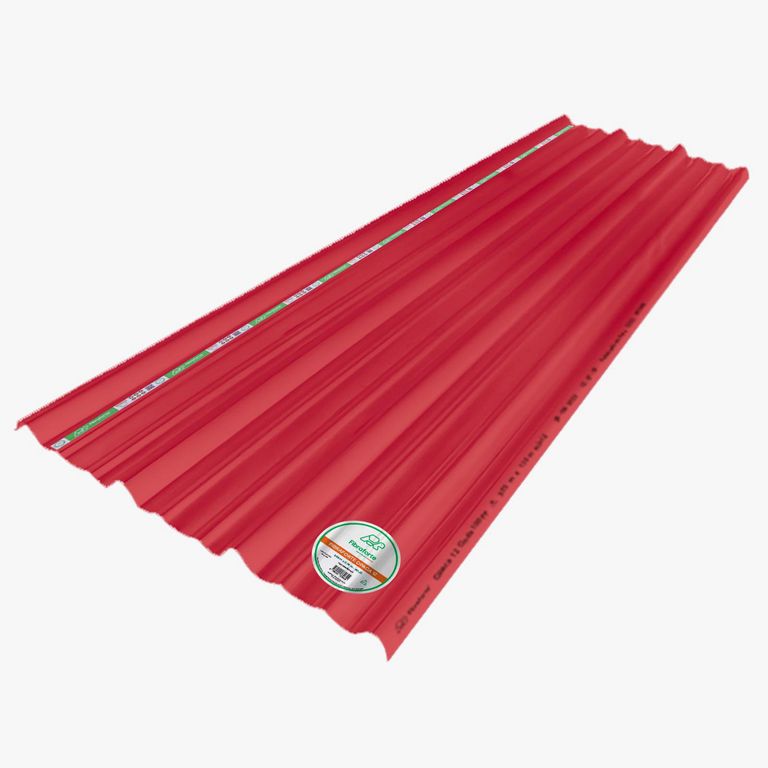 Techos TF4 UPP Bicapa 3.60x1.10m Rojo
