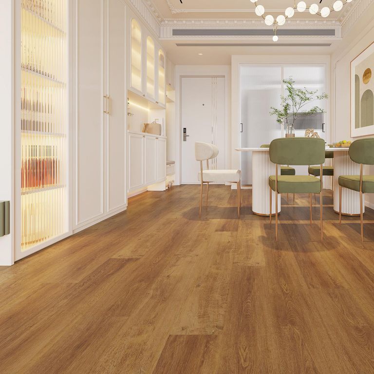 Piso Vinílico LVT Marrón 2mm 3.36 m2 19x122cm