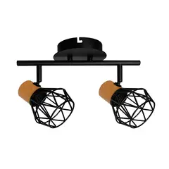 LIGHTECH - Barra Doble de Pared Martina 60W Negro