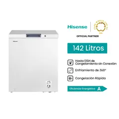 HISENSE - Congeladora Horizontal Blanco 142L