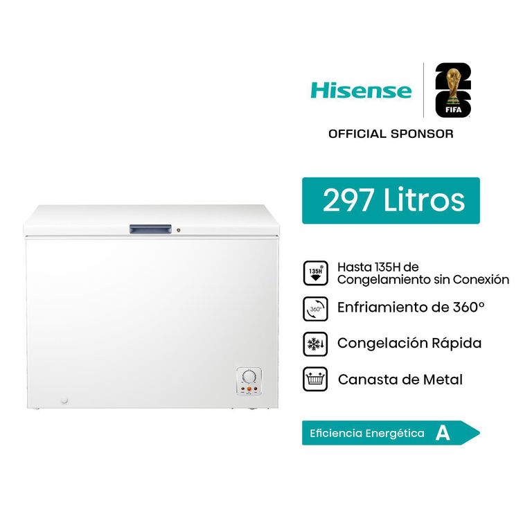 Congeladora Horizontal Blanco 297L