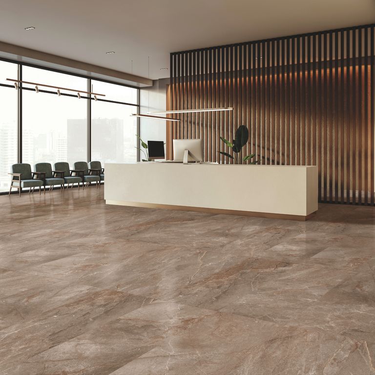 Porcelanato Marmolado Café 2.16m2