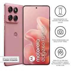 MOTOROLA - Celular Edge 60 Fusion Rosa 8Gb+256Gb