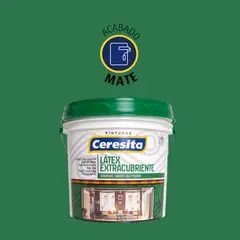CERESITA - Pintura Látex Extracubriente Gris Claro Mate 1 GL