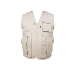 undefined - Chaleco Multicierre Beige Talla L