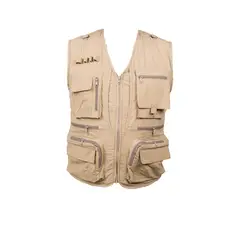 undefined - Chaleco Multibolsillos Beige Talla L