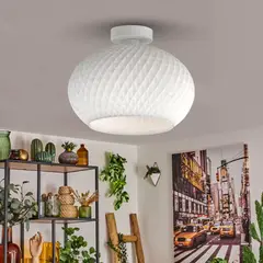 ILUMA - Lámpara de Techo Leonor 1 Luz E27 60W Blanco