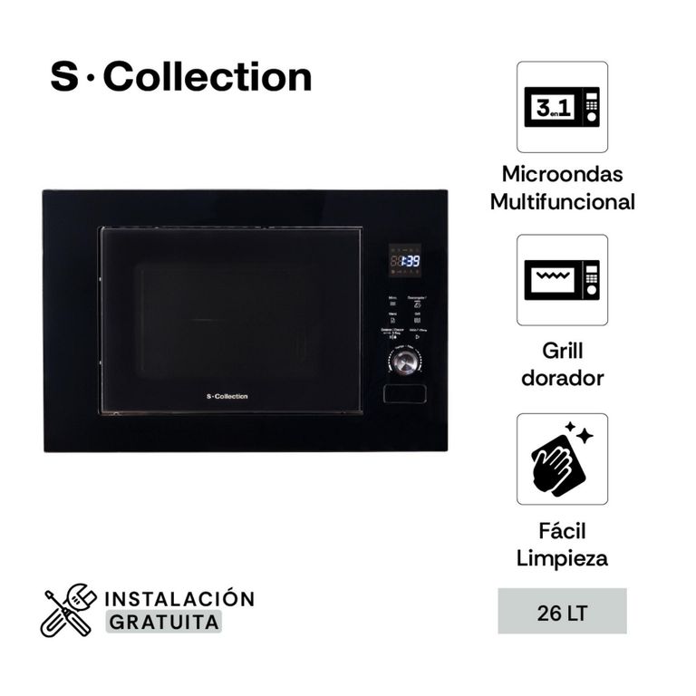 Microondas Digital 20 Litros 3 en 1 Negro 3120SOLHOM005